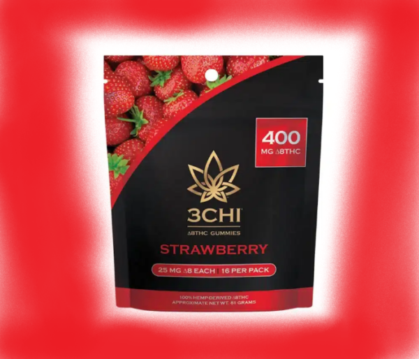 3CHI-Delta 8 Gummies 400mg-Strawberry