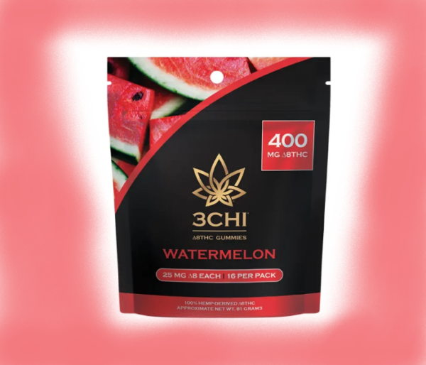 3CHI-Delta 8 Gummies 400mg- Watermelon