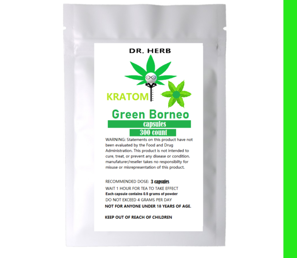 Dr. Herb Kratom Capsules-Green Borneo 300