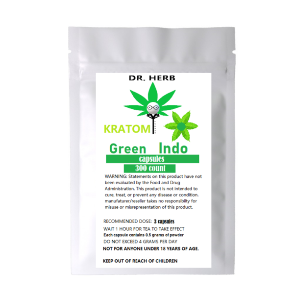 Dr. Herb Kratom Capsules-Green Indo 300