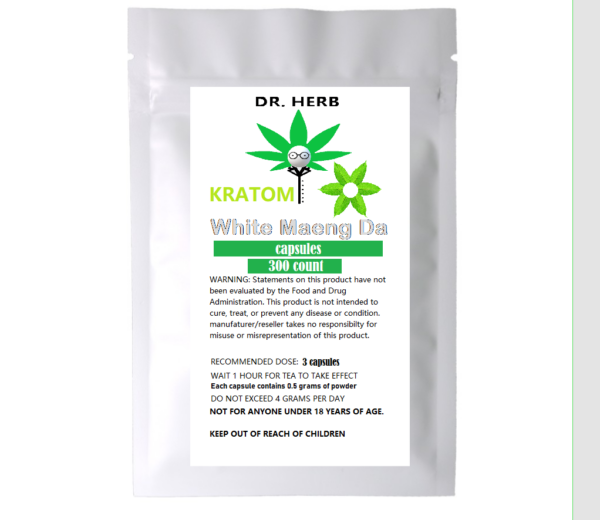 Dr. Herb Kratom Capsules-White Maeng Da 300