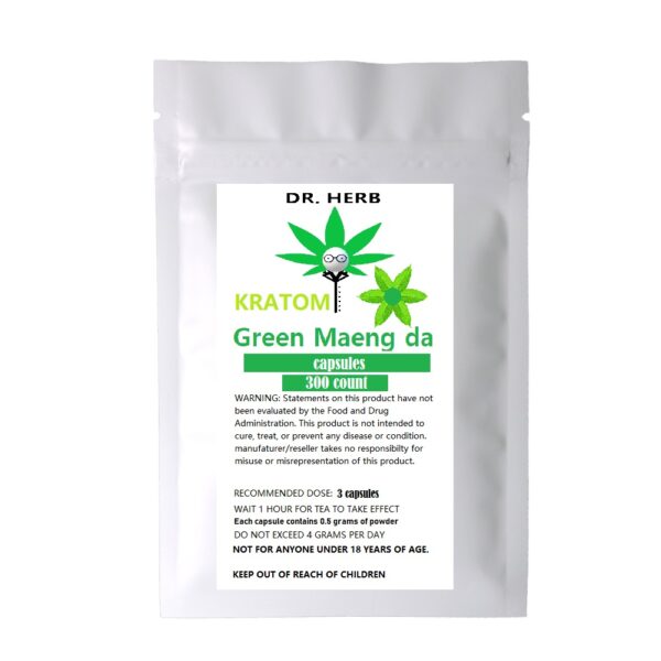 Dr. Herb Kratom Capsules-Green Maeng Da 300