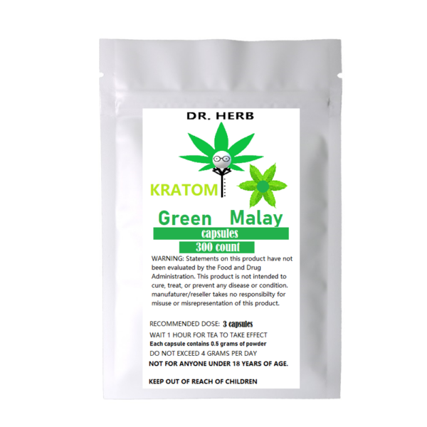 Dr. Herb Kratom Capsules-Green Malay 300