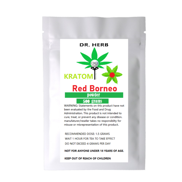 DR. HERB Kratom Powder- 500g- Red Borneo