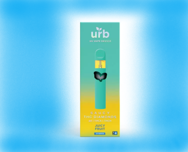 Urb Saucy THC Diamonds- 3ml Disposable device-Juicy Fruit