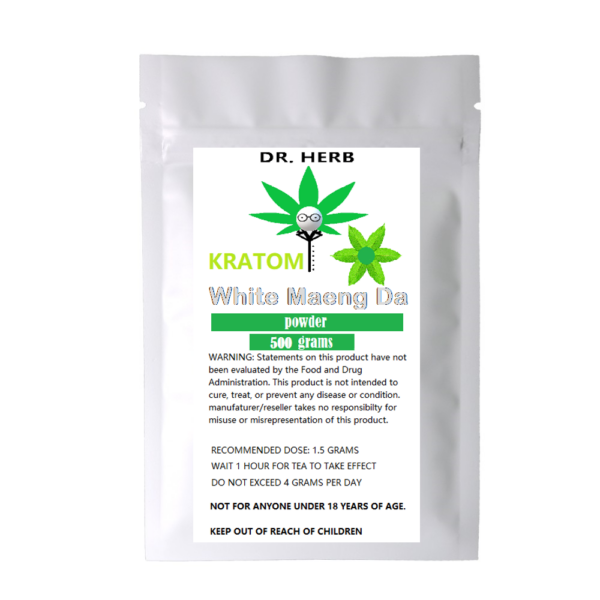 DR. HERB Kratom Powder- 500g-White Maeng Da